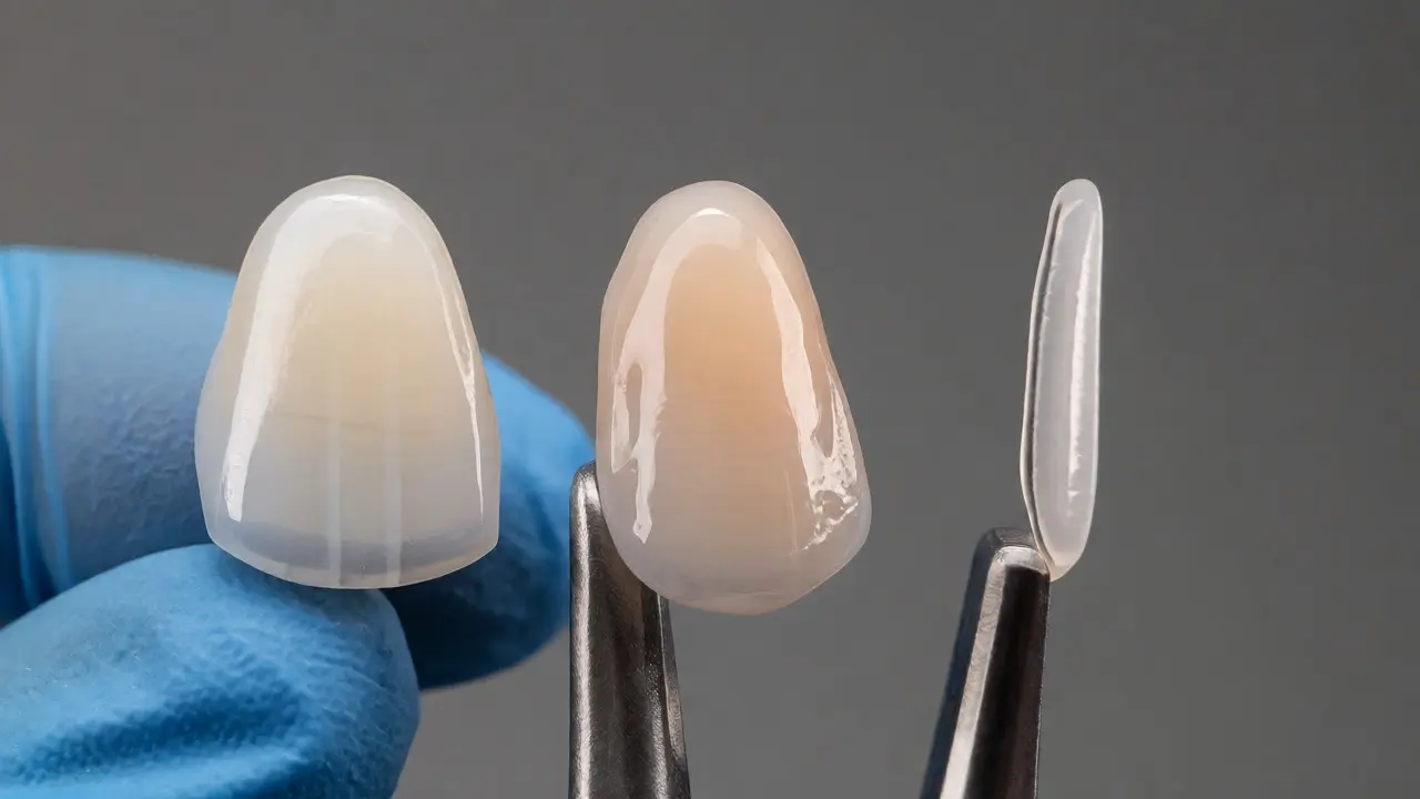 Porovnání materiálů zubních faciet: kompozit, keramika a lumbiny